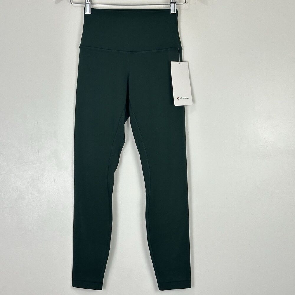 Lululemon Align HR Pant 25" Size 4 Legacy Green Leggings Yoga Athleisure Pilates